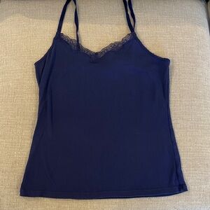 Galeries Lafayette Lace Trim Cami Tank Top